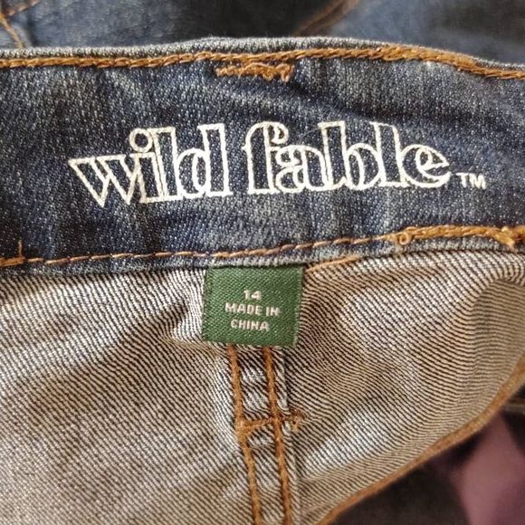 Wild Fable Cut Off Denim Shorts Blue Women's Size 14 - Picture 3 of 4